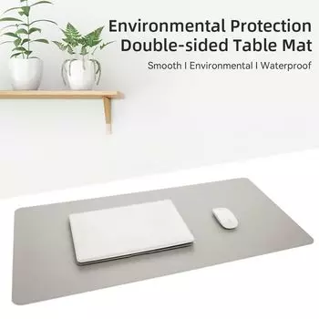 Mat PU Leather PC Accessories Mouse Pad Keyboard Desk Pad Gaming Mousepad Office Desk Protector Mat чёрный