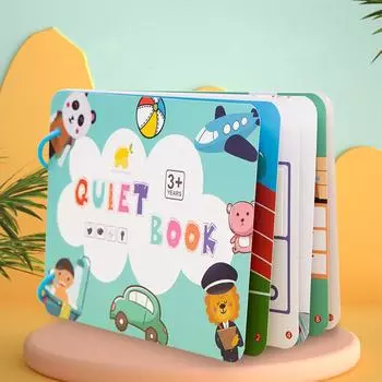 Математические игрушки Монтессори для ребенка, DIY Paste Busy, тихие книги, детская первая занятая книга, числа животных, соответствующие обучающим образовательным игрушкам