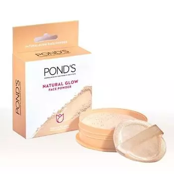Матирующая пудра для лица Natural Glow Face Matte Powder для нормальной кожи, Bb Glow от POND - 30 г, розовая