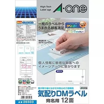 Матовая бумага A-One Attentive DM Label, 12 страниц, 18 листов, 26503