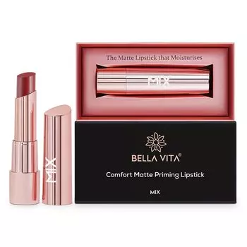 Матовая помада-праймер: оттенок Теплый красный (3,5 г), Comfort Matte Priming Lipstick No Stress Warm Red, Bella Vita