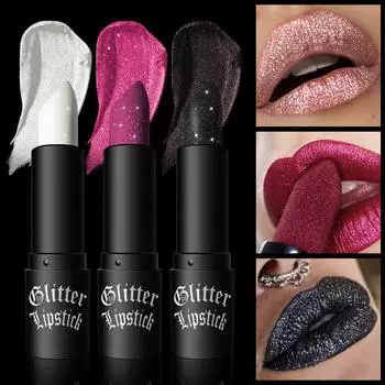 Матовая помада с антипригарным покрытием Cup Flash Diamond Lipstick Halloween Dark Makeup
