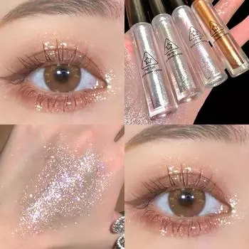 Матовые блестящие жидкие тени для век Sleeper Silkworm Natural Highlight Осветляющие стойкие водостойкие тени для век Жидкий макияж глаз Женский макияж 01#