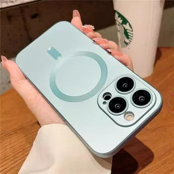 Матовый чехол для телефона Magsafe для Apple iPhone 15 14 13 12 11 Pro Max Plus, магнитный силиконовый чехол с беспроводной зарядкой, аксессуары For iPhone 11 Pro