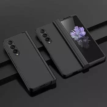 Матовый чехол-сумка для телефона без отпечатков пальцев для Samsung Galaxy Z Fold4 Fold 4 5g Fold3 Fold 3 Zfold4 противоударный складной чехол for Samsung Z Fold 4 оранжевый
