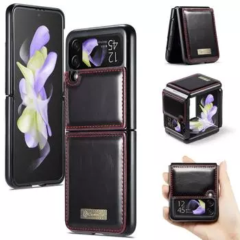 Матовый кожаный чехол с защитой от отпечатков пальцев для Samsung Galaxy Z Flip 4 Flip4 Flip3 Flip 3 5g, сумка для телефона с защитой от падения for Samsung z Flip 3 коричневый