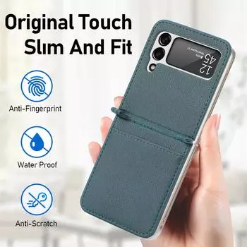 Матовый кожаный чехол с защитой от падения для Samsung Galaxy Z Flip4 5g Flip 4 Flip3 Flip 3, складной дизайн, модная сумка для телефона for samsung z flip красный