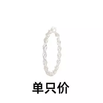 Matte Twisted Loop Earrings Exaggerated Twist Wavy Design Gypsy Earrings Mobius Ear Buckles copper