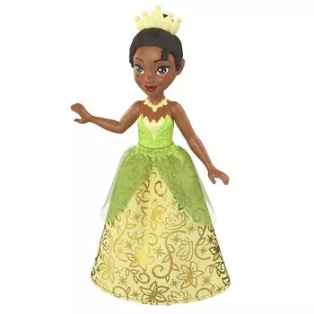 MATTEL Принцесса Тиана в возрасте 10 лет и HLW71 Disney/Disney (Мини-кукла) [Кукла-наряд] [3 вверх] зелёный
