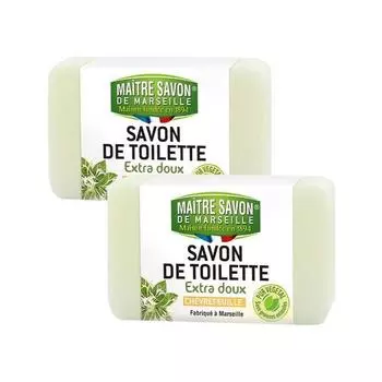 Mattersabong France Marseille Perfume Cleansing Натуральное мыло для умывания лица 100г, Жимолость, 2 шт.