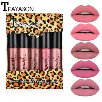 Mattic Fog Lip Glaze Five Мини-помада для губ Помада не легко наклеивается на чашку телесного цвета тыквы IT S VINTAGA