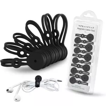 MAVEEK Strong Magnetic Lost Cutout Новый магнитный силиконовый кабель Кабель Универсальный шнур Настольный шнур Упаковка из 10 зажимов, профилактика, дизайн, тип,