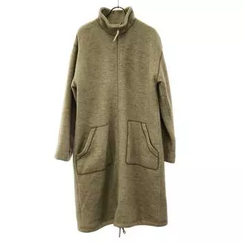 MAX&CO Made in Italy wool Zip coat 38 light beige Compressed wool Women Used