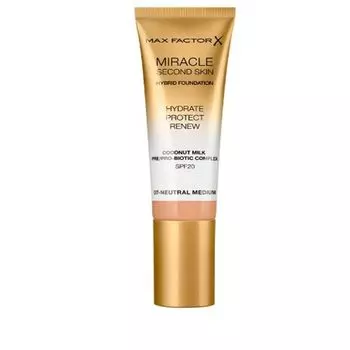Max Factor Miracle Second Skin Spf20 7 Нейтральный Средний 30 мл