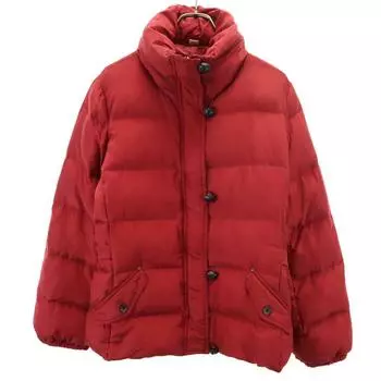 MAX MARA Down jacket 46 Red Hooded Women Used