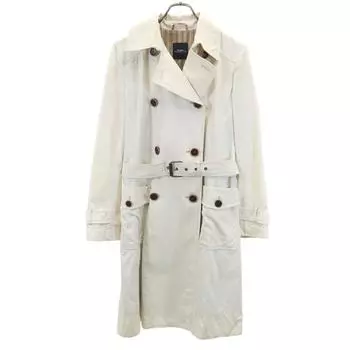MAX MARA trench coat 42 Ivory With belt Women Used