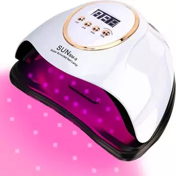 Max UV 66 светодиодов, лампа для сушки ногтей, маникюра, лампа для сушки ногтей, 66 светодиодов, УФ-гель-лак с ЖК-дисплеем, УФ-лампа для маникюрного салона us