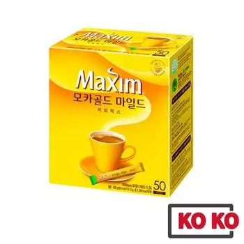 [Maxim] Мокко Gold Mild Coffee Mix 12г X 50 стиков / Растворимый кофе Mocha Gold 50sitcks