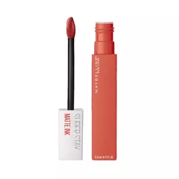 Maybelline Губная помада New York Superstay Matte Ink 210 Versatile Стойкая 16 часов Не отпечатывается Жидкая помада с точным аппликатором 5 мл