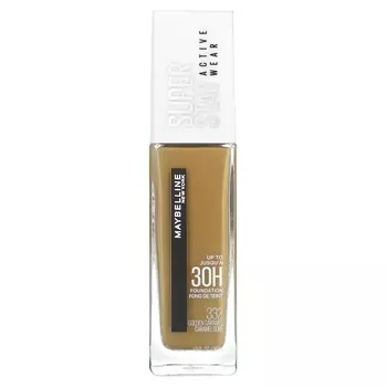 Maybelline, Super Stay, тональная основа Active Wear, 332 Golden Caramel, 1 жидкая унция (30 мл)