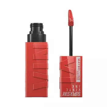 Maybelline SuperStay Vinyl Ink Жидкая помада Saucy 4,2 мл Стойкий Блеск с Высоким Сиянием 16 часов Стойкий к Смазыванию Цвет