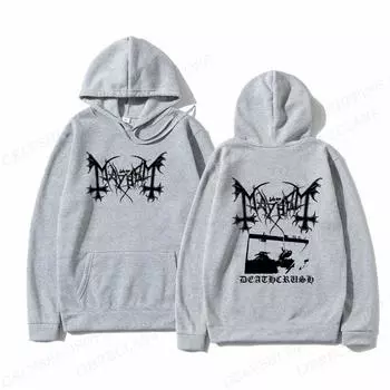 Mayhem Deathcrush Hoodie Женская мода Толстовки с капюшоном Графика Длинный рукав Пуловер Альбом Толстовка Женская Толстовка Оверсайз Одежда Рэпер S