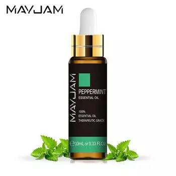 MAYJAM 3/6 шт., 10 мл, эфирное масло мяты перечной, освежающее, прохладное, хорошее для настроения, диффузор свежести воздуха, лечение солнечных ожогов, уход за кожей 3PCS