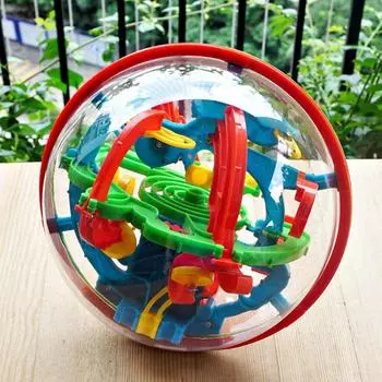 Maze Ball Mini 3D Magic Puzzle Intelligence & Idea Perplexus Maze Game Labyrinth IQ Подставка для подарков для детей и взрослых красный