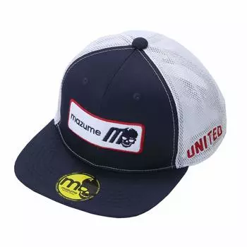 Mazume FLAT CAP Mesh m Skull BOX Logo Navy Free MZCP-539-02 тёмно-синий