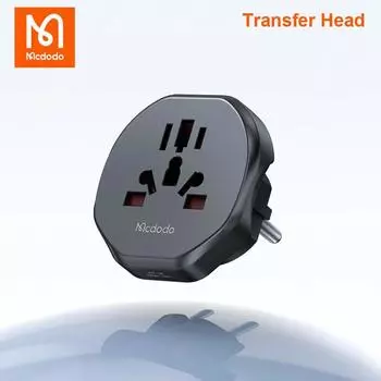 Mcdodo 2500 Вт Универсальный адаптер для путешествий 10A250V EU Us UK Plug Outlet Высокое качество Au Us UK Cn To EU Преобразователь переменного тока Настенная розетка
