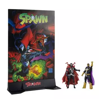 McFarlane Toys Page Puncher Spawn Фигурка с комиксами 2 шт. Wave 1 Spawn и - - 3 - - Анти-Spawn (Спаун #1)