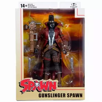 McFARLANE TOYS Spawn 7-дюймовая фигурка Gunslinger Spawn с Gatling TOYS 2021 SPAIN 7-дюймовая фигурка GUNSLINGER SPAWN WITH GATLING GUN McFarlane