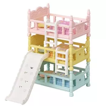 Мебель Sylvanian Families Сертификация Triple ST Mark для детей от 3 лет и старше Игрушечный кукольный домик Sylvanian Families EPOCH [Детская кровать] Ka-219