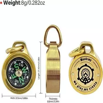 MecArmy CMP Titanium Compass Teardrop Survival Compass Водонепроницаемый походный компас
