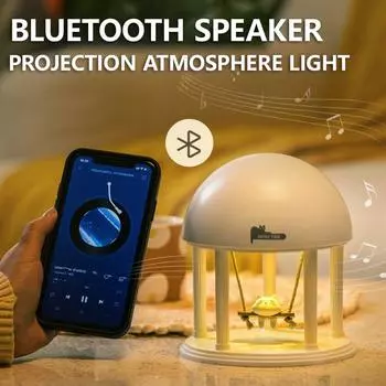 Мечтательный проектор, ночник, беспроводной Bluetooth-динамик, музыкальная шкатулка с изображением кота, лампа для освещения without bluetooth белый