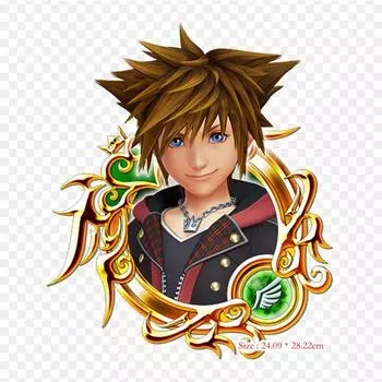 Медали Kingdom Union X Sora Kingdom Iii Kingdom с термопереносной печатью, виниловые нашивки, наклейки для одежды, аппликации «сделай сам», моющиеся нашивки