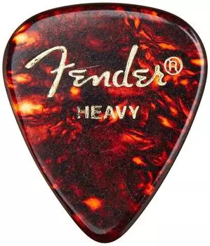 Медиатор Fender 351 ФОРМА КЛАССИЧЕСКИЕ МЕДИАТОРЫ 144 COUNT TORTOISE SHELL - ТЯЖЕЛЫЙ,