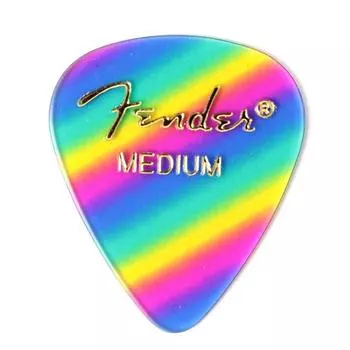 Медиатор Fender Pick 351 SHAPE GRAPHIC 1980351102 СРЕДНИЙ, РАДУЖНЫЙ(12 УПАКОВКА)