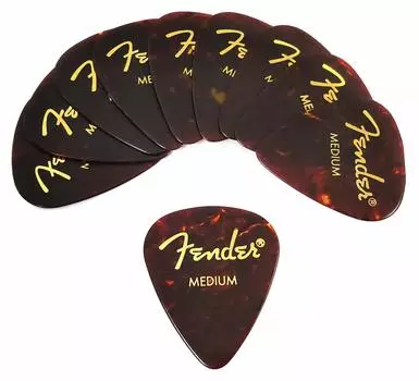 Медиатор Fender x 10 Teardrop MEDIUM-SHELL