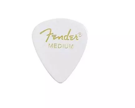 Медиатор Fender x 10 Teardrop MEDIUM-WHT белый