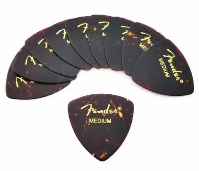 Медиатор Fender x 10 Треугольник СРЕДНИЙ-SHELL