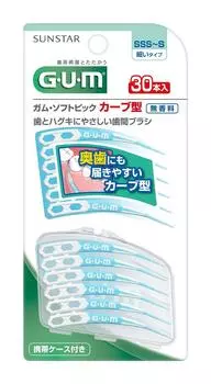 Медиатор Gum Soft Curved 30P Размер SSS~S