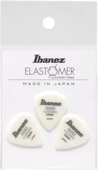 Медиатор Ibanez New sensation из нового материала 3 маленьких каплевидных HARD BELJ1HD25 эластомер, детали, форма, 2,5 мм