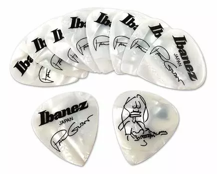 Медиатор IBANEZ Paul Gilbert x 10 штук 1000PG-PW