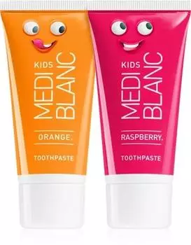 MEDIBLANC KIDS Orange & Raspberry dentifrice pour enfants duo TU прозрачный