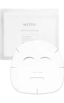 Medis White Face Pack Face xx 30 штук x Сыворотка, эквивалентная 480 мл x 3 вида плаценты x Домашний хлопок x Двойной активный ингредиент 1 набор