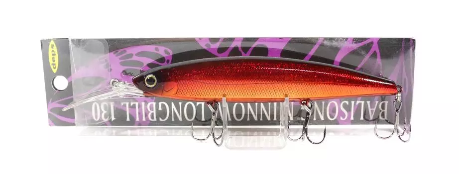 Медленная плавающая приманка Deps Balisong Minnow Long Bill 130SF 30 (3306)