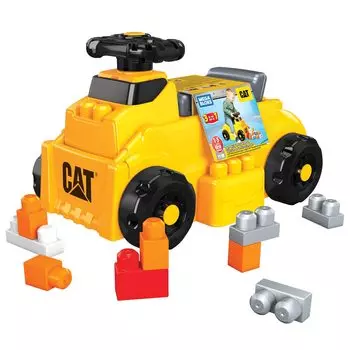 Mega Blocks Mega Blocks CAT Трактор для детей от 1 до 3 лет HDJ29 (МЕГА БЛОКИ) [11 штук] [1 старый]