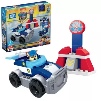 MEGA BLOKS Mega Bloks Щенячий патруль из фильма «Погоня за суперполицейской машиной» [от 3 лет] GYJ00 Синий