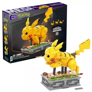 MEGA BLOKS Покемон Пикачу бежит Движущийся Пикачу [Количество частей: 1095 шт.] [12 лет и старше] HGC23
